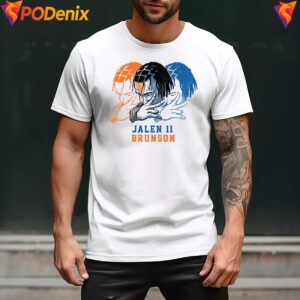 New York Knicks Jalen Brunson 11 Shirt Player Pose Signature Graphic Men