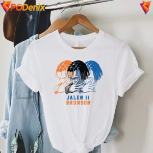 New York Knicks Jalen Brunson 11 Shirt Player Pose Signature Graphic Men 3