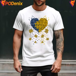 Notre Dame Fighting Irish 2026 Heart Shirt Football Sports Graphic Men