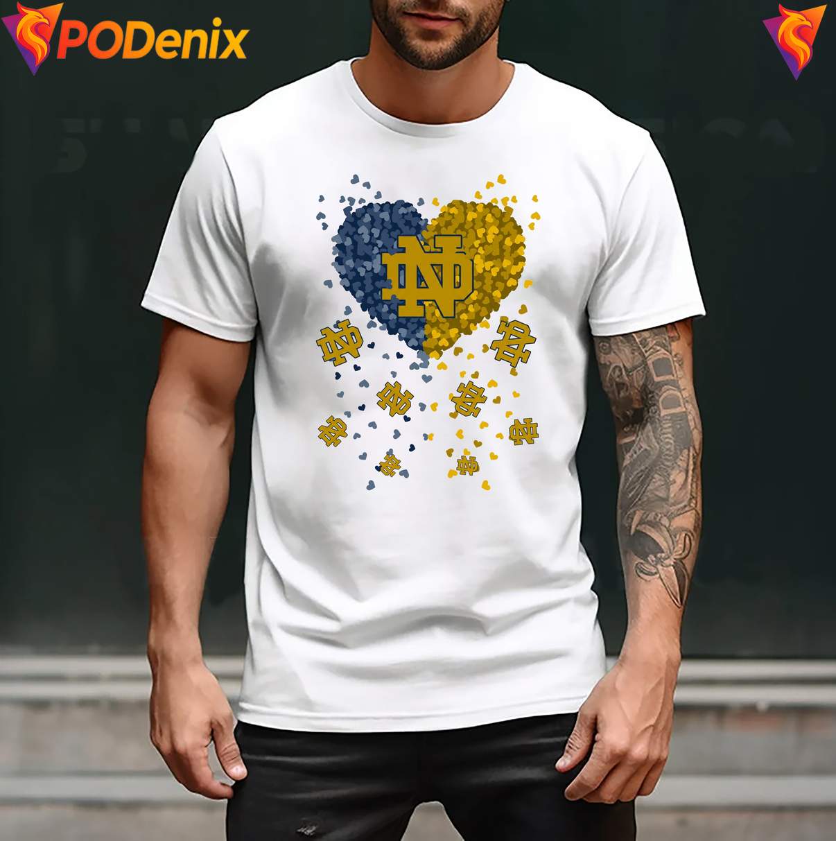 Notre Dame Fighting Irish 2026 Heart Shirt Football Sports Graphic Men Notre Dame Fighting Irish 2026 Heart Shirt Football Sports Graphic Men