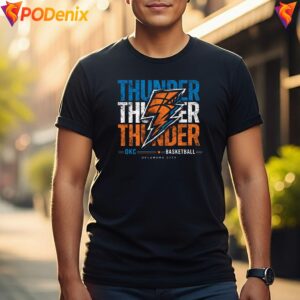 Oklahoma City Thunder Game Day Shirt OKC Basketball Playoffs Graphic Men 2