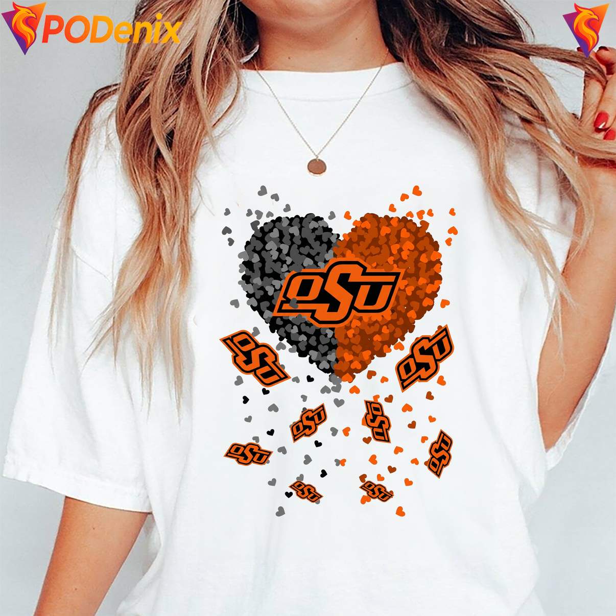 Oklahoma State Cowboys 2026 Heart T-Shirt Football Sports Graphic For Men Oklahoma State Cowboys 2026 Heart T-Shirt Football Sports Graphic For Men