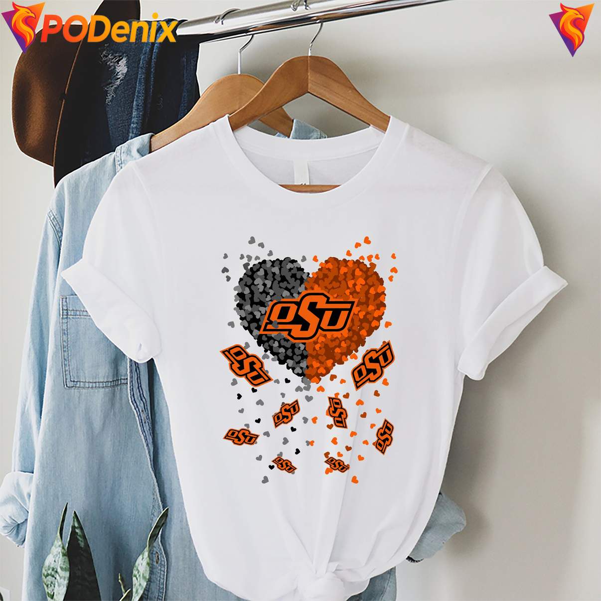 Oklahoma State Cowboys 2026 Heart Tshirt Football Sports Graphic For Men Oklahoma State Cowboys 2026 Heart Tshirt Football Sports Graphic For Men