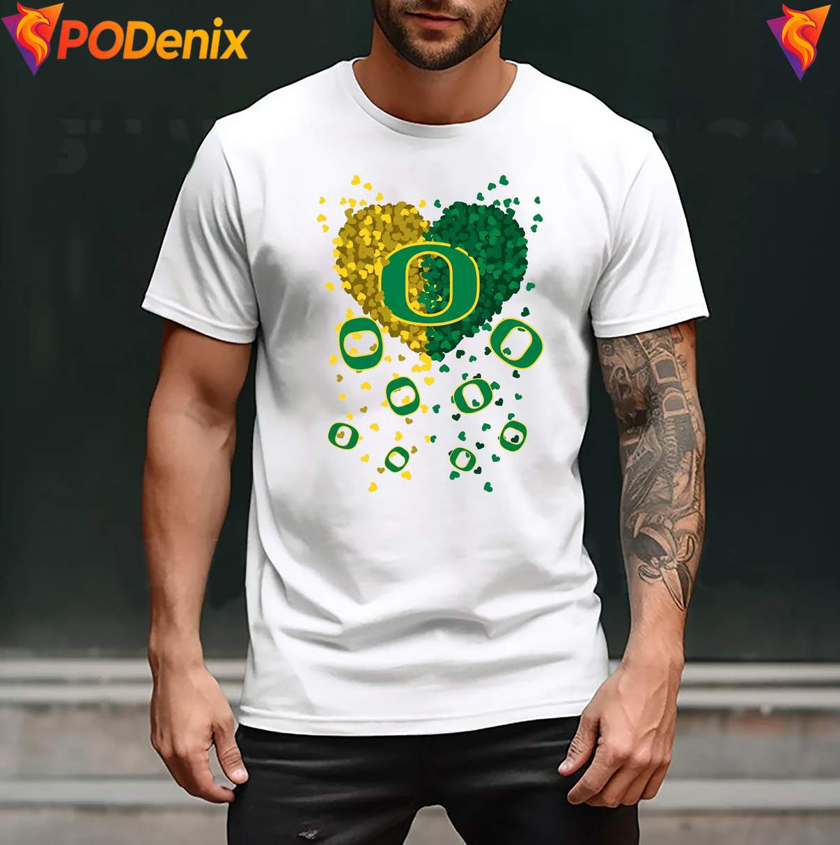 Oregon Ducks 2026 Heart Fan Shirt Football Sports Graphic Apparel Mens Oregon Ducks 2026 Heart Fan Shirt Football Sports Graphic Apparel Mens