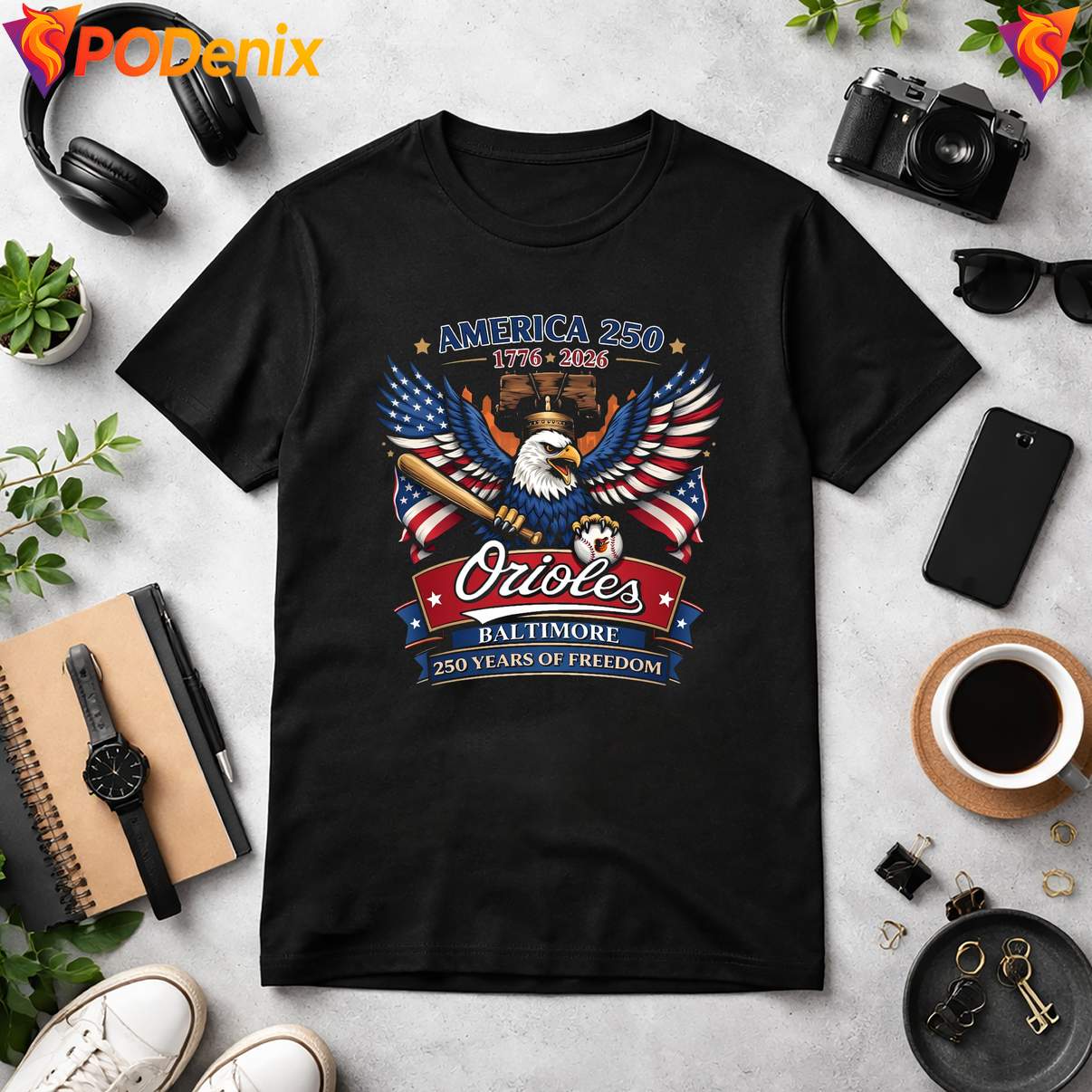 Orioles 250 Years Of Freedom Shirt Patriotic Baseball Graphic Apparels Orioles 250 Years Of Freedom Shirt Patriotic Baseball Graphic Apparels