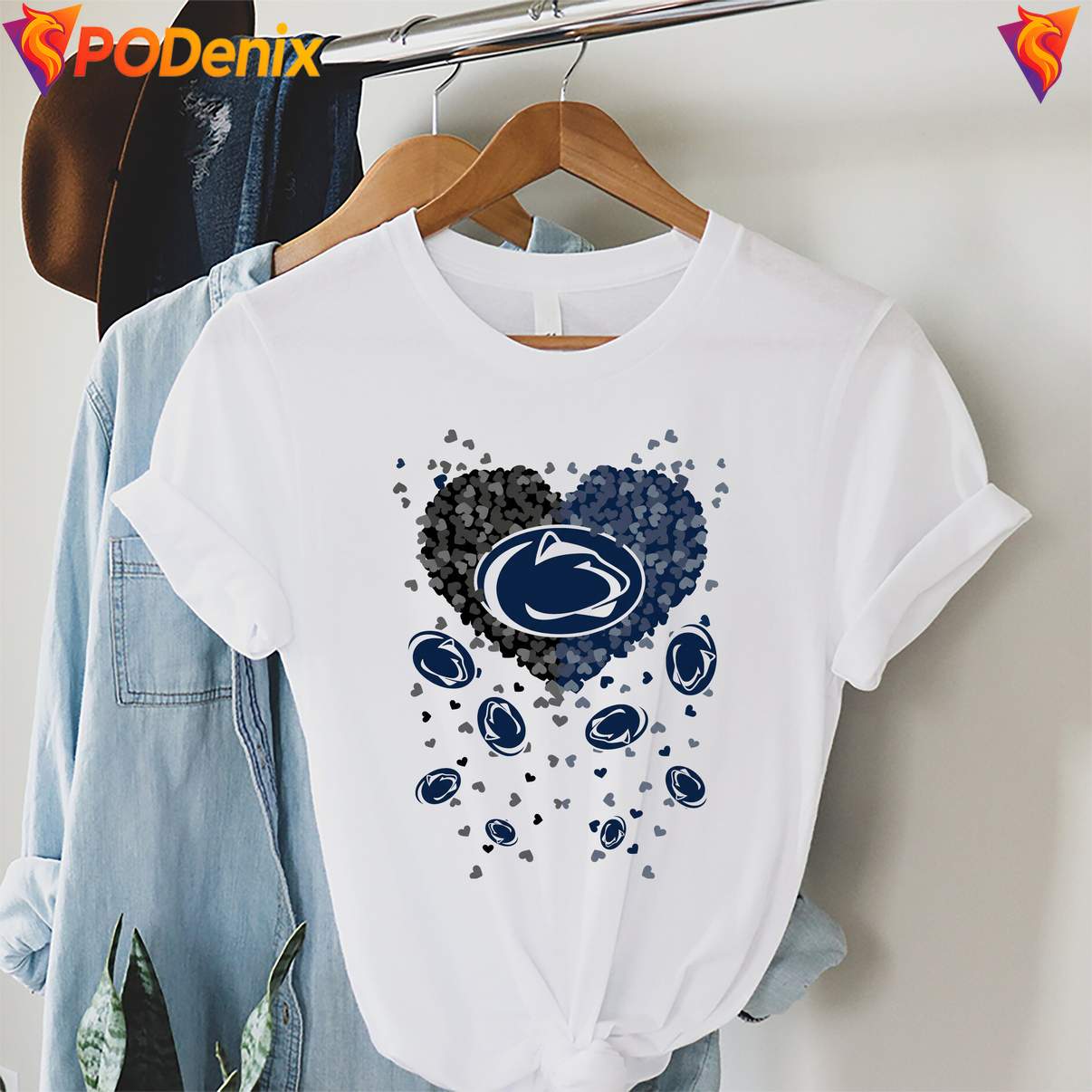 Penn State Nittany Lions 2026 Heart Tshirt Football Sports Graphic Mens Penn State Nittany Lions 2026 Heart Tshirt Football Sports Graphic Mens