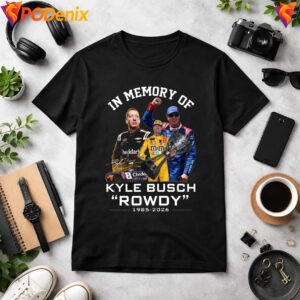 RIP Rowdy In Memory Racing Shirt Kyle Busch Motorsport Graphic For Mens 3