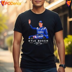 Rowdy NASCAR Racing Legend Shirt Kyle Busch 1985 2026 Signature For Men 3