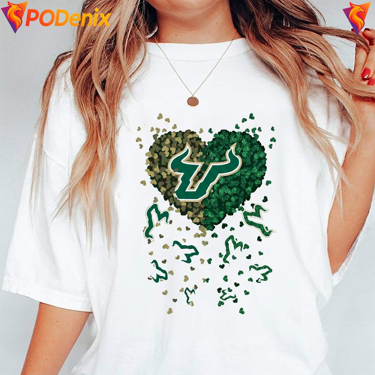 South Florida Bulls 2026 Heart Fan T-Shirt Football Sports Graphic For Men South Florida Bulls 2026 Heart Fan T-Shirt Football Sports Graphic For Men