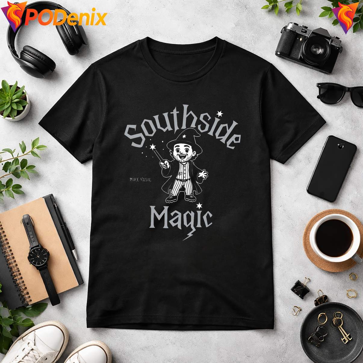Southside Magic Retro Fan T-Shirt Classic Typography Graphic Apparel Men Southside Magic Retro Fan T-Shirt Classic Typography Graphic Apparel Men