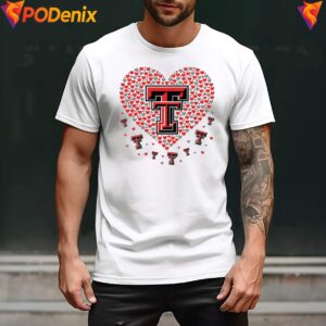 Texas Tech Red Raiders 2026 Heart Shirt Football Sports Graphic For Men