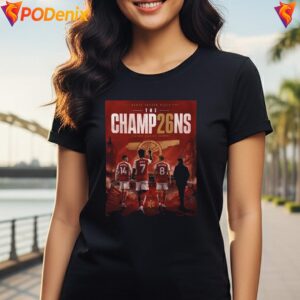The Champ26ns Arsenal Fan Shirt 2026 Football Celebration Graphic Men 4