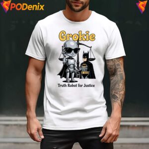 Truth Robot For Justice Grokie Shirt Batman Retro Comic Graphic For Men