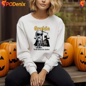 Truth Robot For Justice Grokie Shirt Batman Retro Comic Graphic For Men 4