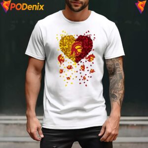USC Trojans 2026 Heart Fan Football Shirt Sports Graphic Apparel For Men