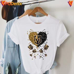 Vegas Golden Knights 2026 Heart Shirt NHL Hockey Sports Graphic For Men 3