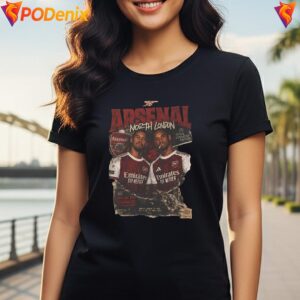 Vintage Arsenal Poster Fan Shirt Classic Football Players Graphic Mens 4