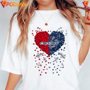 Washington Capitals 2026 Heart Fan Shirt NHL Hockey Sports Graphic Mens 2