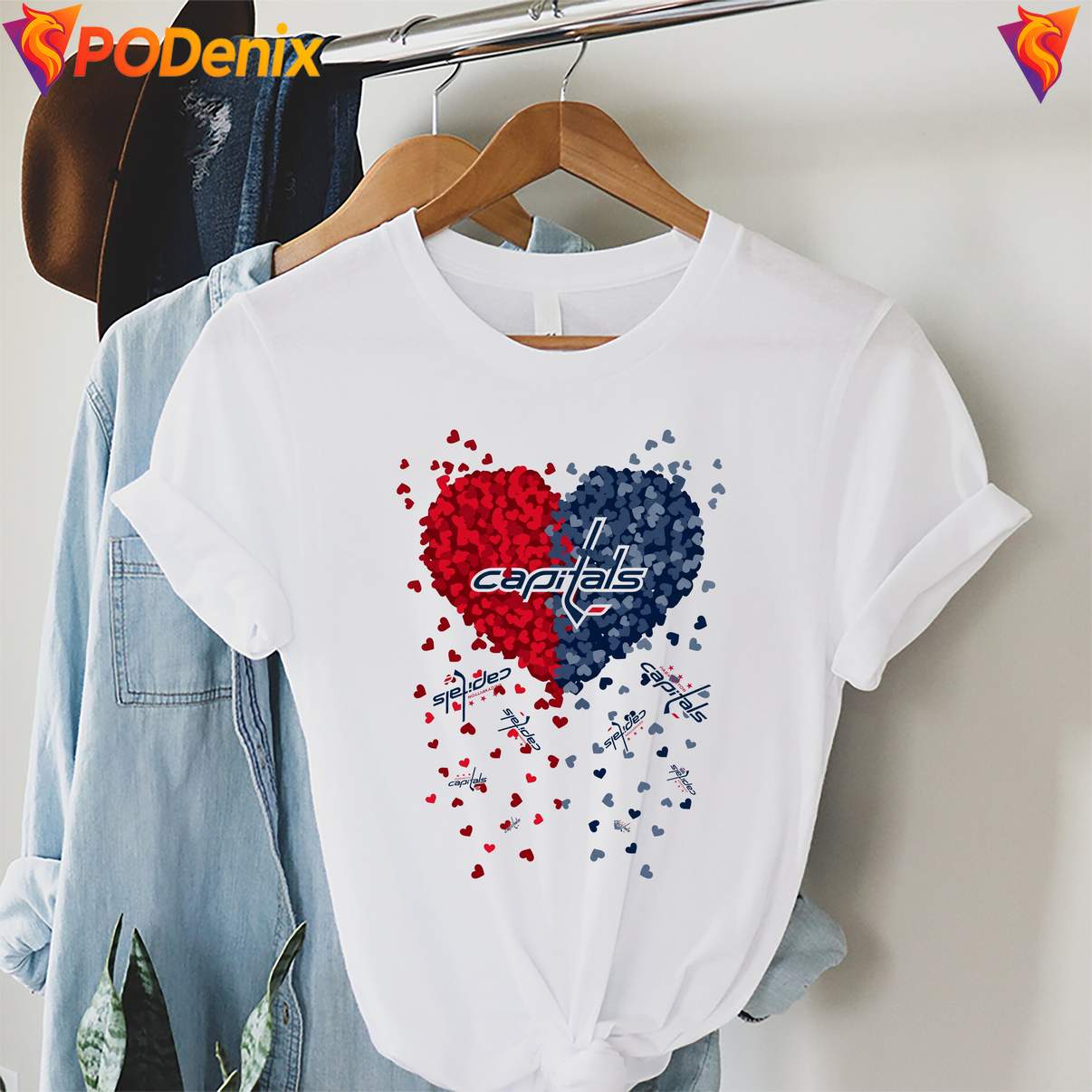 Washington Capitals 2026 Heart Fan Tshirt NHL Hockey Sports Graphic Mens Washington Capitals 2026 Heart Fan Tshirt NHL Hockey Sports Graphic Mens