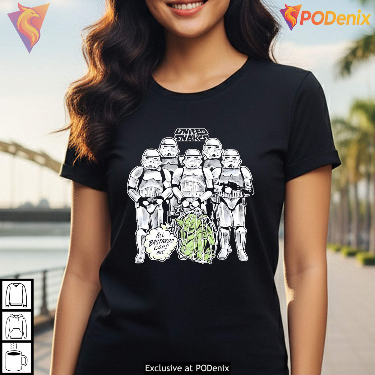 All Bastards Cops Are Stormtroopers Funny Star Wars Graphic Fan Mens Shirt