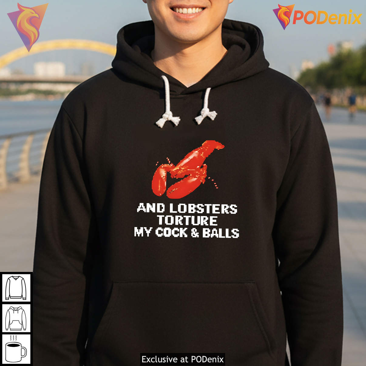 And Lobsters Torture My Cock And Balls Funny Meme Graphic Humor Mens Shirt