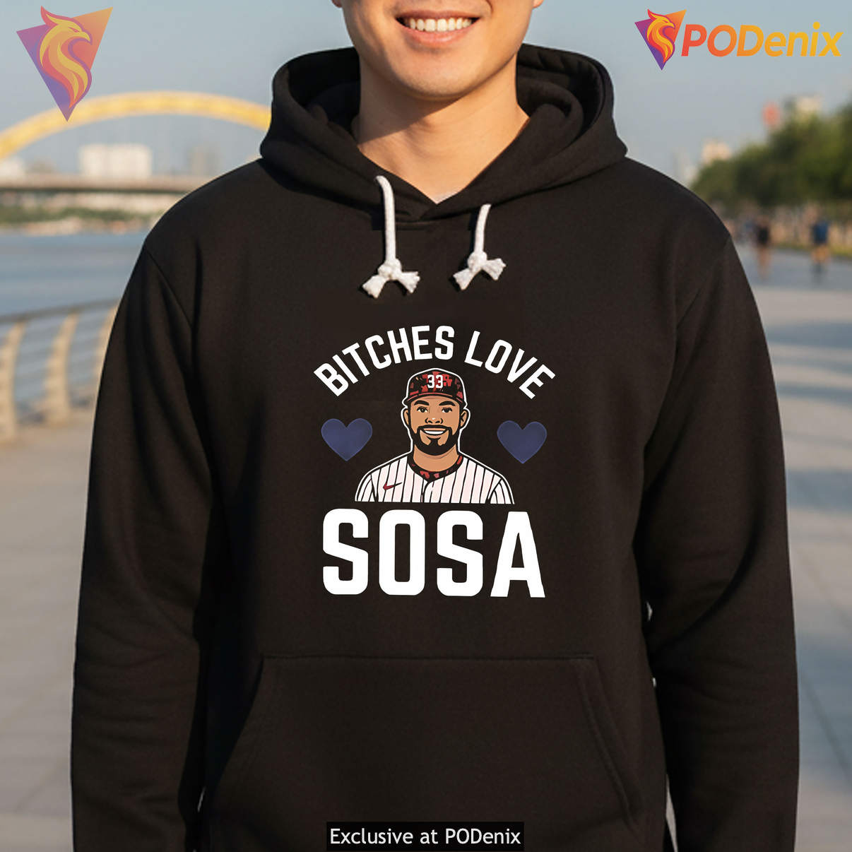 Bitches Love Sosa Edmundo Fan Shirt Baseball Humor Graphic Novelty Casual