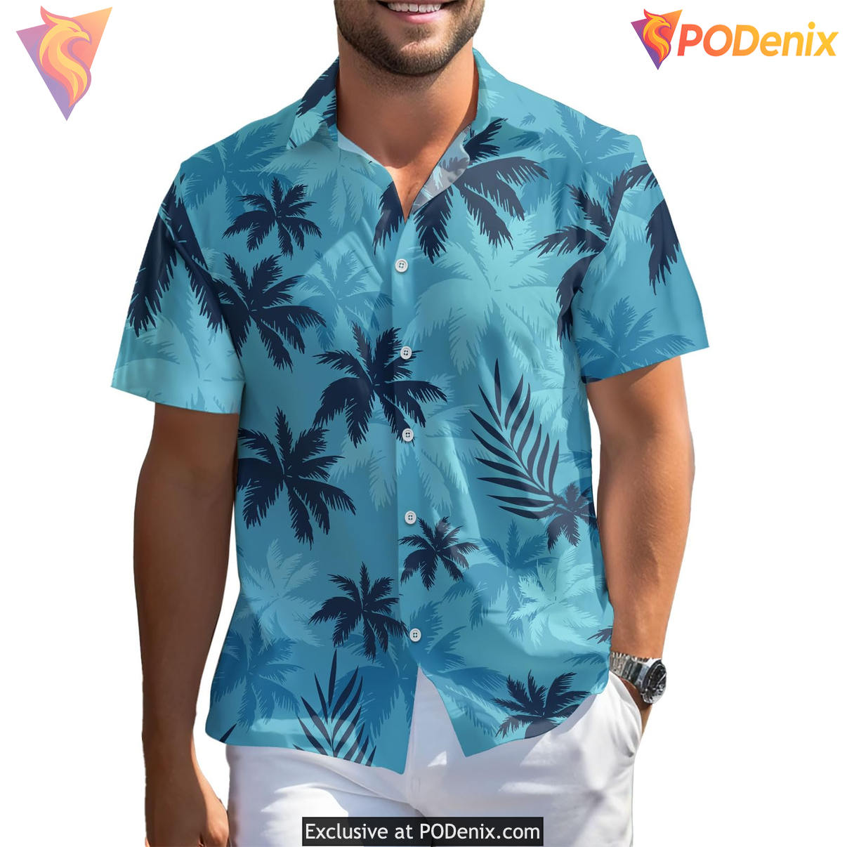 Blue Game Character Hawaiian Shirt 2026 Anime Egghead Tropical Beach Apparel