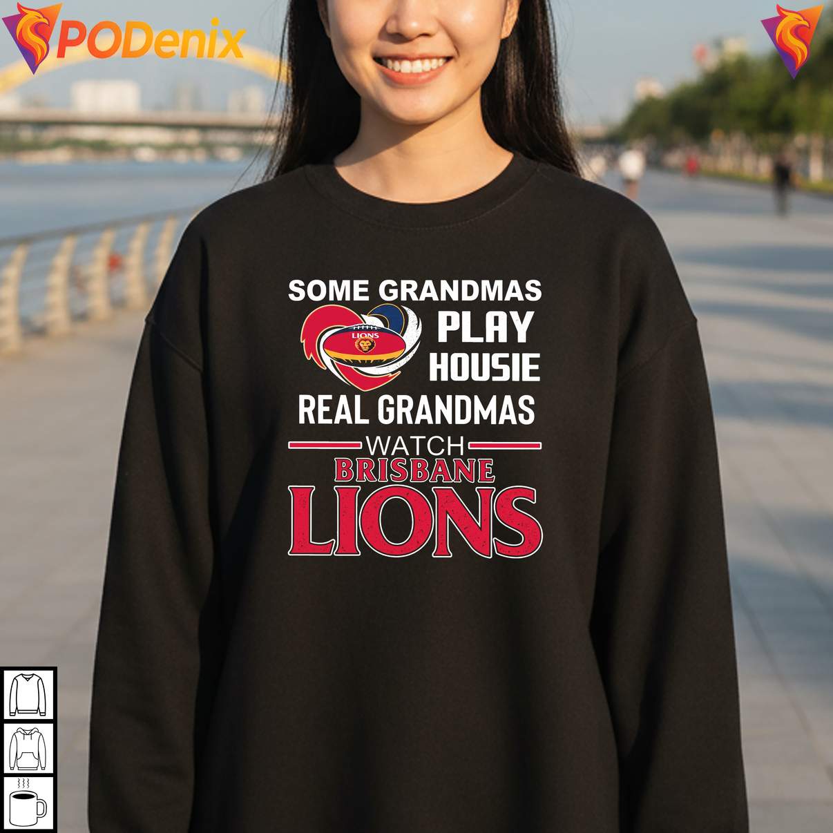 Brisbane Lions Watcher Grandma T-Shirt Some Play Housie Sports Fan Graphic Women Brisbane Lions Watcher Grandma T-Shirt Some Play Housie Sports Fan Graphic Women