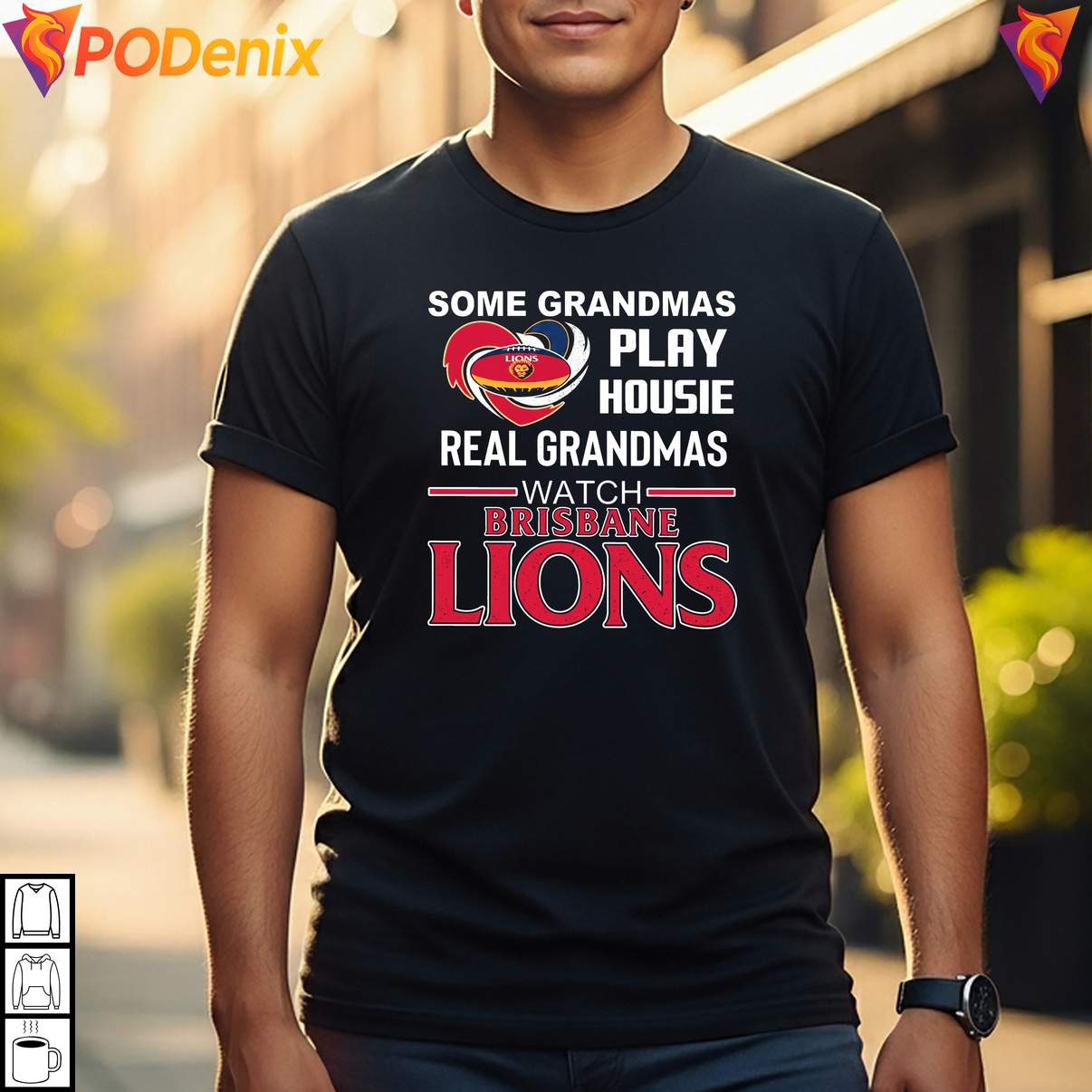 Brisbane Lions Watcher Grandma Tshirt Some Play Housie Sports Fan Graphic Women Brisbane Lions Watcher Grandma Tshirt Some Play Housie Sports Fan Graphic Women