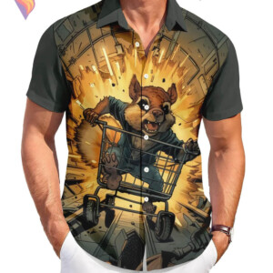 Casual Squirrel Summer Hawaiian Shirt 2026 Funny Graphic Tropical Beach Apparel