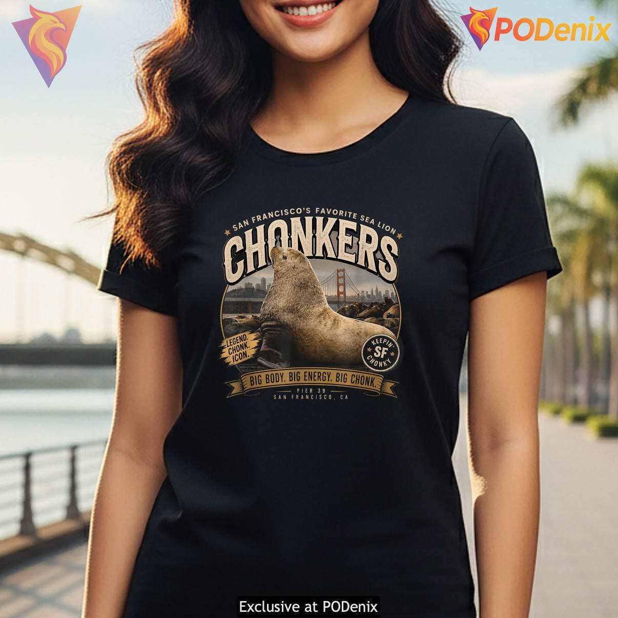 Chonkers The Sea Lion Shirt Funny Animal Meme Humor Graphic Design Lover Chonkers The Sea Lion Shirt Funny Animal Meme Humor Graphic Design Lover