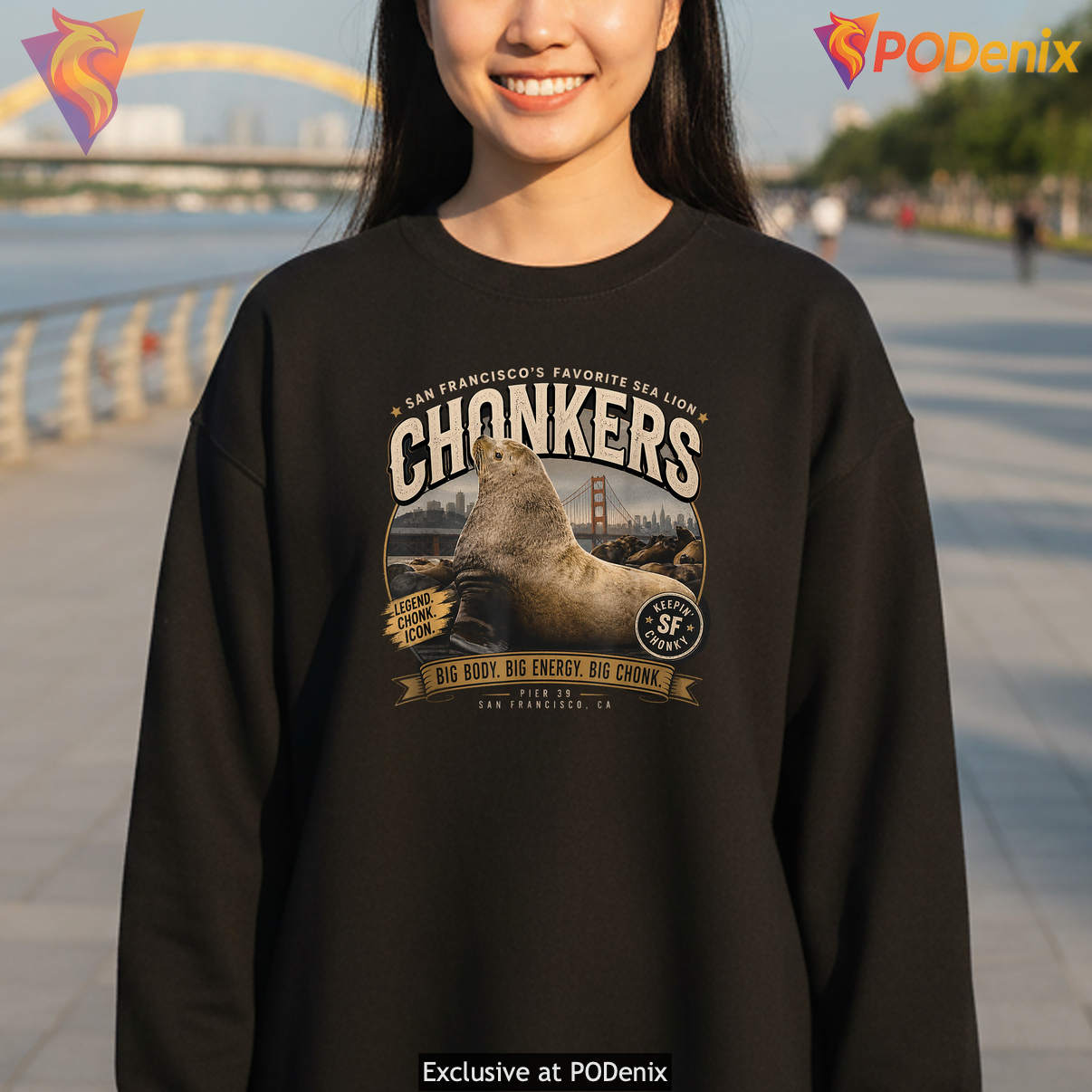 Chonkers The Sea Lion Tee Funny Animal Meme Humor Graphic Design Lover Chonkers The Sea Lion Tee Funny Animal Meme Humor Graphic Design Lover