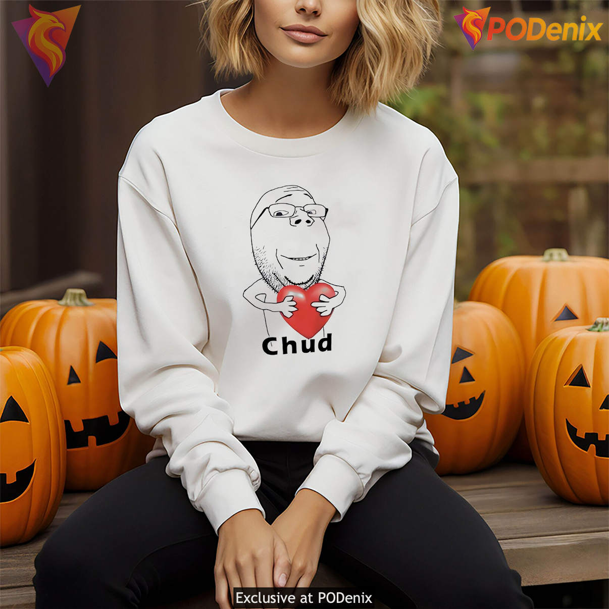Chud Meme Character Funny Shirt Internet Humor Sarcastic Graphic Design Men