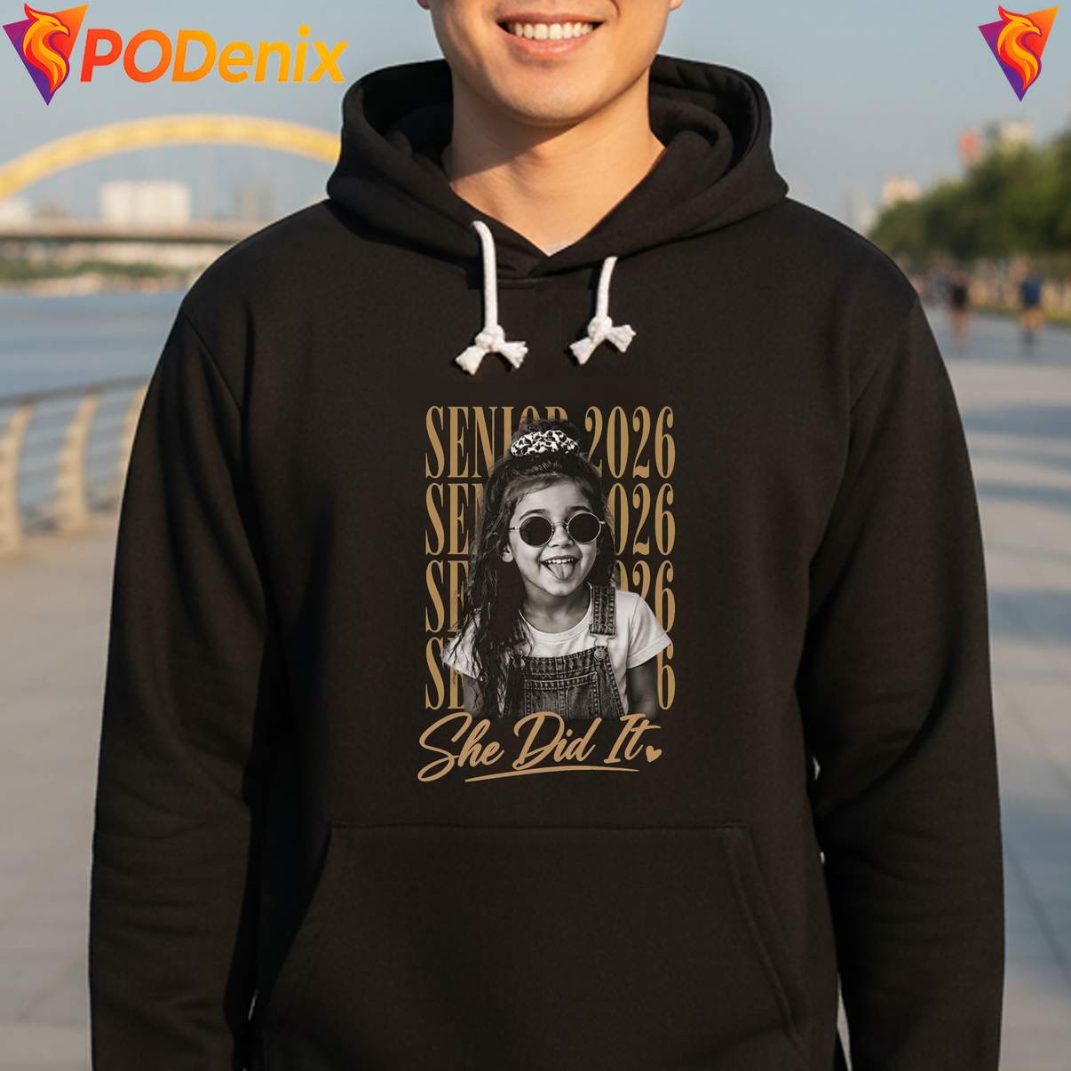 Class Of 2026 Senior Custom Shirt Vintage Graduation Childhood Photo Graphic