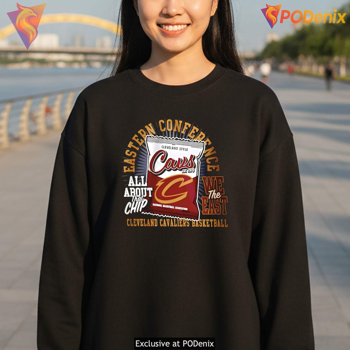 Cleveland Cavaliers Tshirt Eastern Conference All About That Chip Graphic Cleveland Cavaliers Tshirt Eastern Conference All About That Chip Graphic