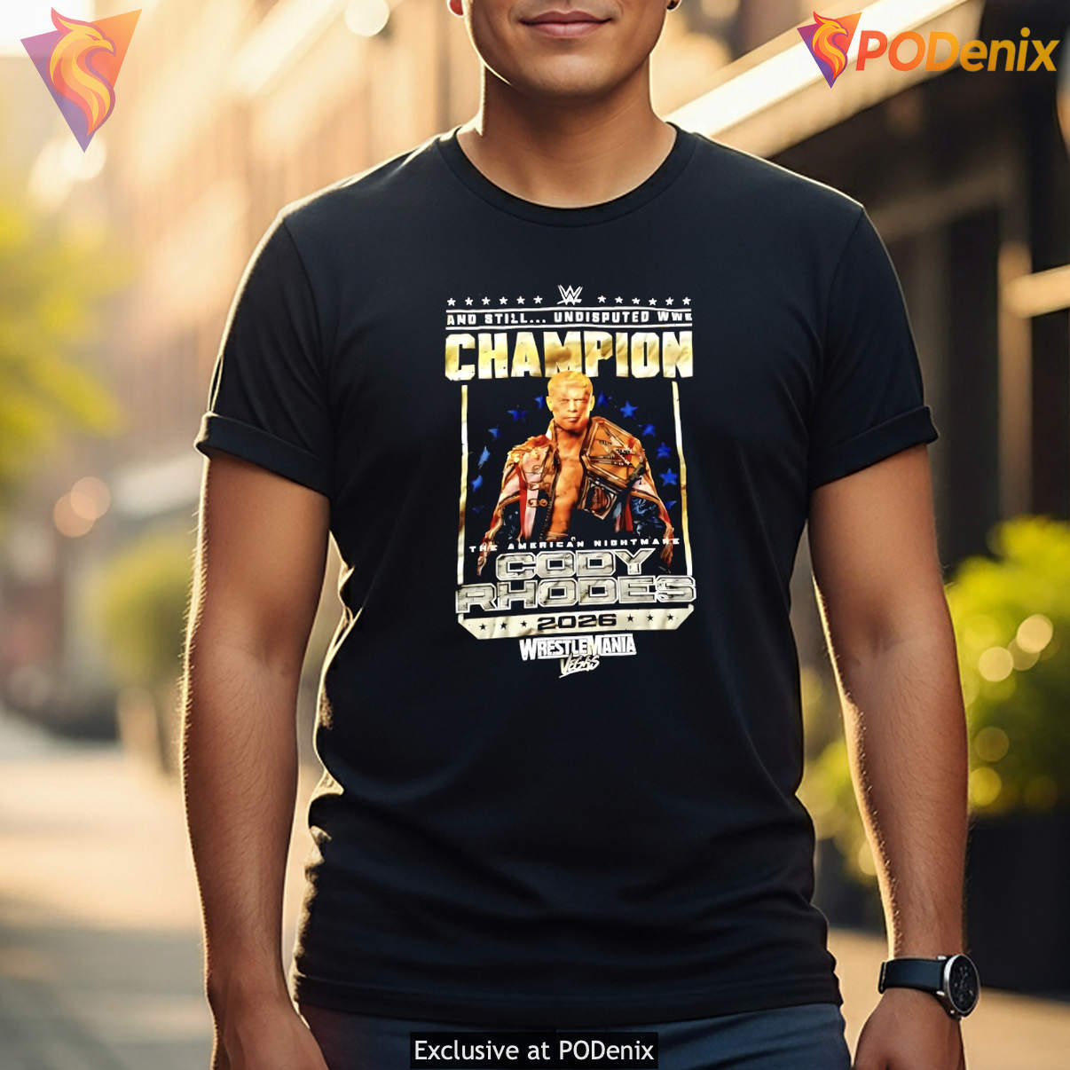 Cody Rhodes 2026 Shirt The American Nightmare WrestleMania 42 Las Vegas Fan
