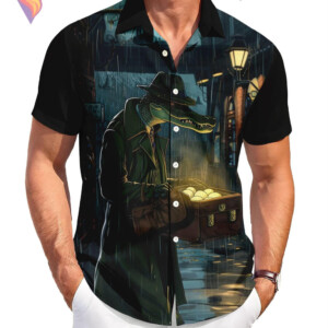 Crocodile Thief Tropical Hawaiian Shirt 2026 Funny Casual Beach Vacation Gear