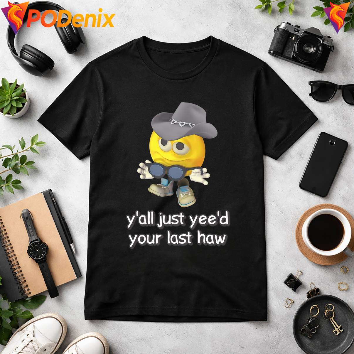 Cursed Emojis Yeed Your Last Haw Shirt Funny Sarcastic Meme Graphic For Men