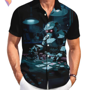 Cyber Gambling Tropical Hawaiian Shirt 2026 Funny Casual Beach Vacation Apparel