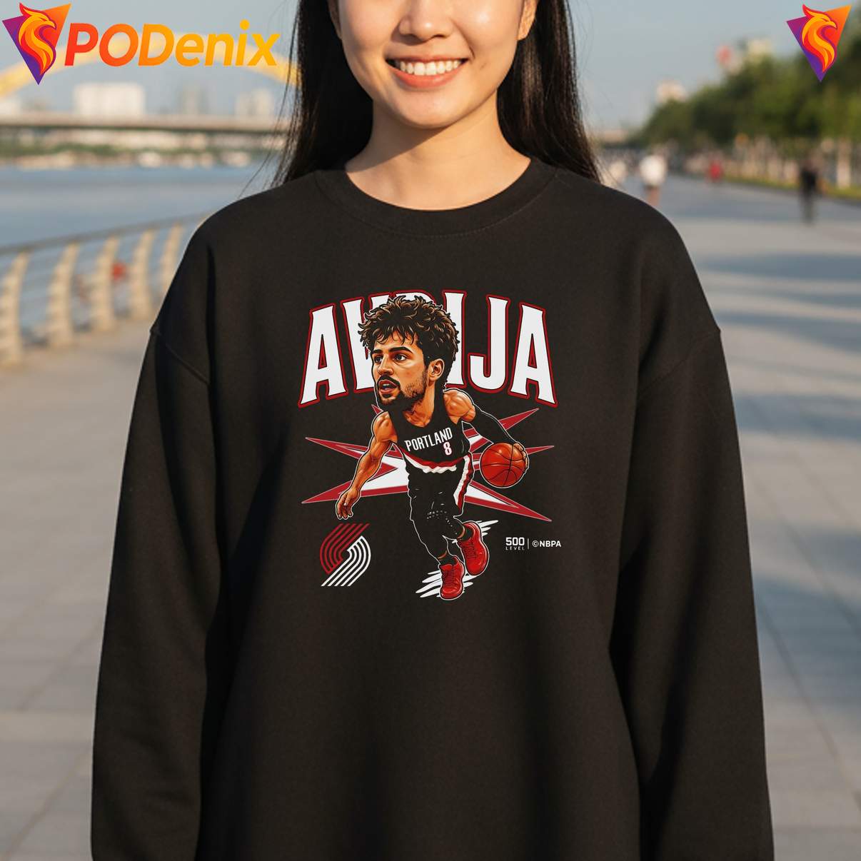 Deni Avdija Portland Blazers Tshirt Big Head Basketball Fan Graphic Design Mens Deni Avdija Portland Blazers Tshirt Big Head Basketball Fan Graphic Design Mens