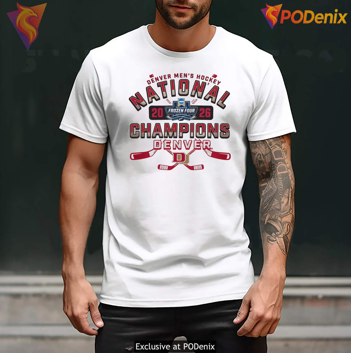 Denver Pioneers 2026 Champions Tee 11x National Ice Hockey Fan Graphic Art Denver Pioneers 2026 Champions Tee 11x National Ice Hockey Fan Graphic Art