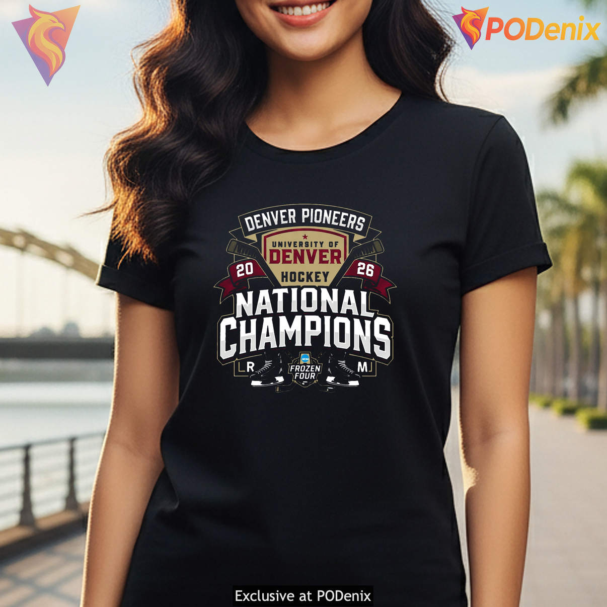 Denver Pioneers 2026 Champions Shirt NCAA Mens Hockey Fan Graphic For Lovers