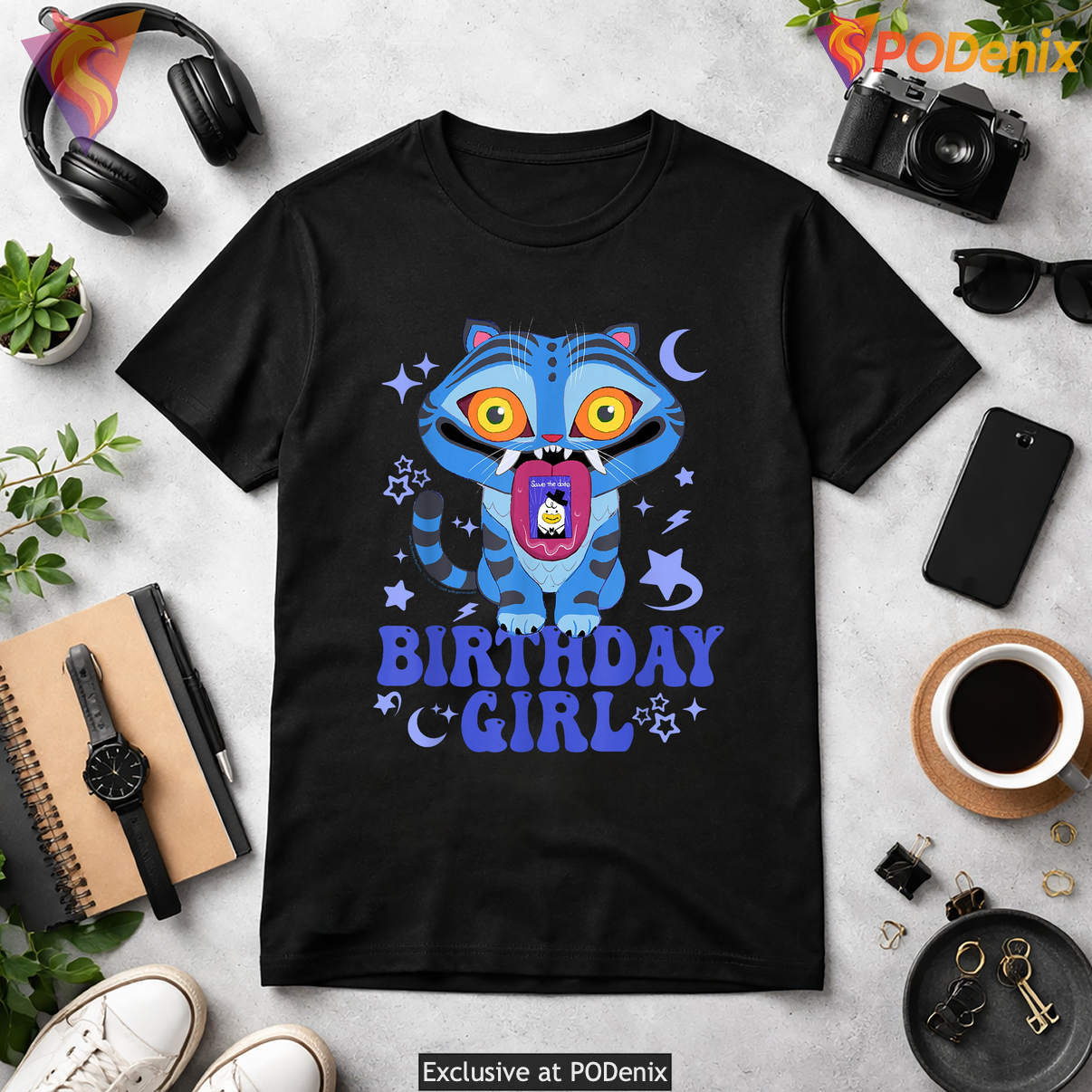 Derpy Birthday Girl T-Shirt Kpop Demon Hunters Save The Date Stamp Graphic Derpy Birthday Girl T-Shirt Kpop Demon Hunters Save The Date Stamp Graphic