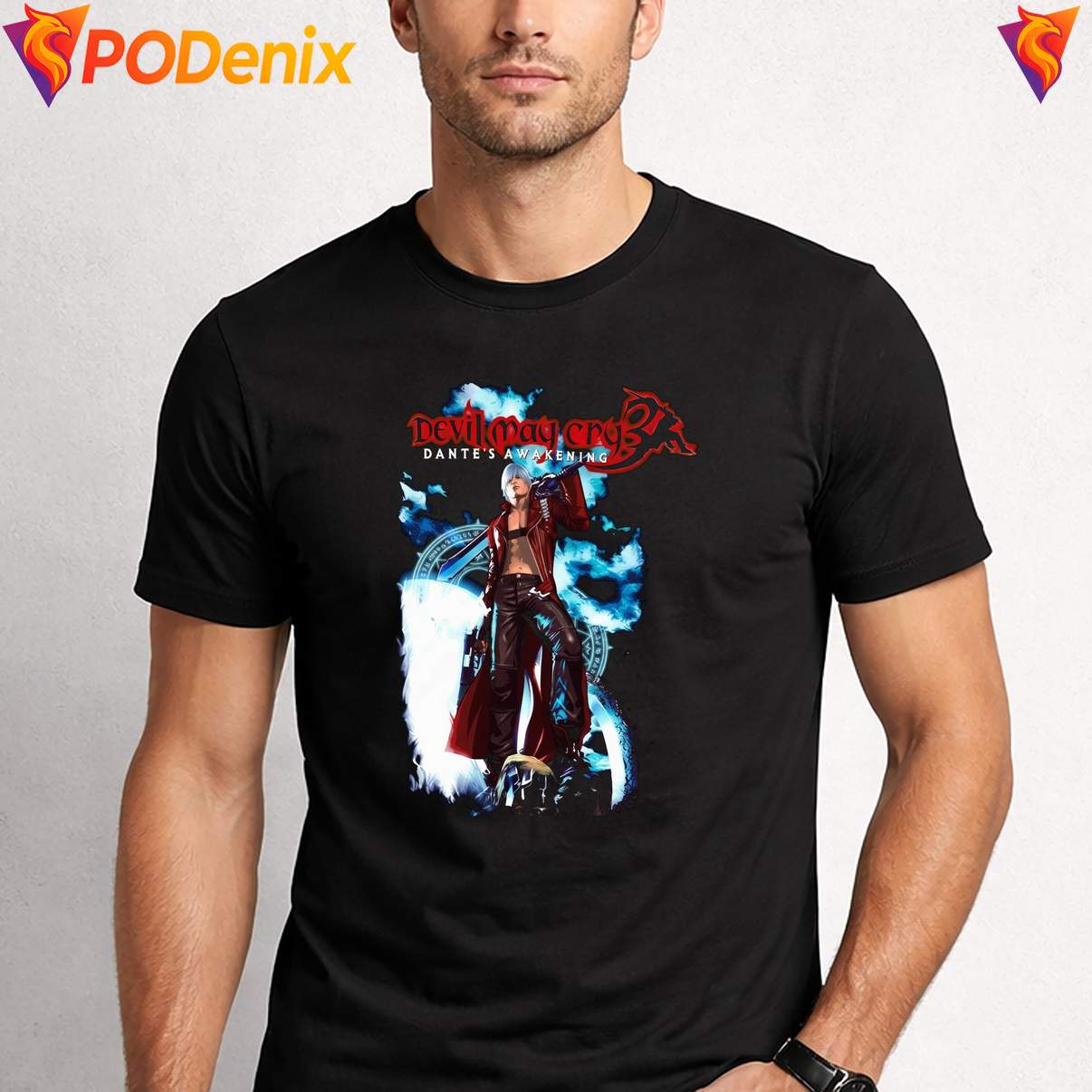 Devil May Cry 3 Dantes Awakening Shirt Video Game Fan Graphic Design For Men