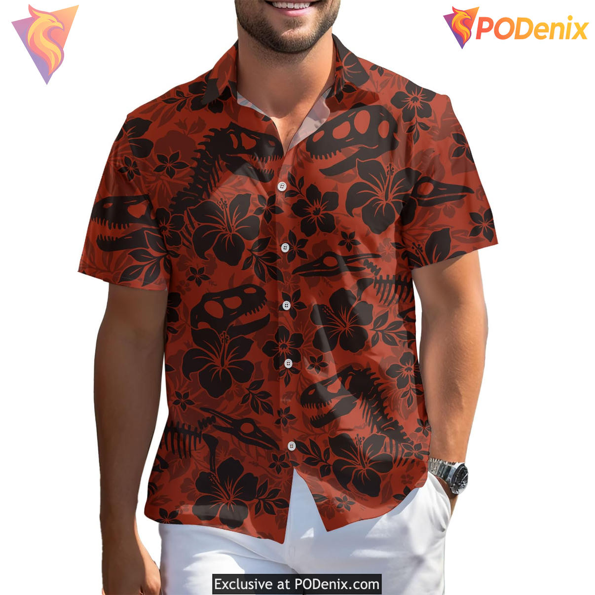 Dino Anime Egghead Hawaiian Shirt 2026 Game Character Tropical Summer Apparel