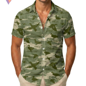 Duck Hunting Egghead Hawaiian Shirt 2026 Anime Game Character Beach Apparel