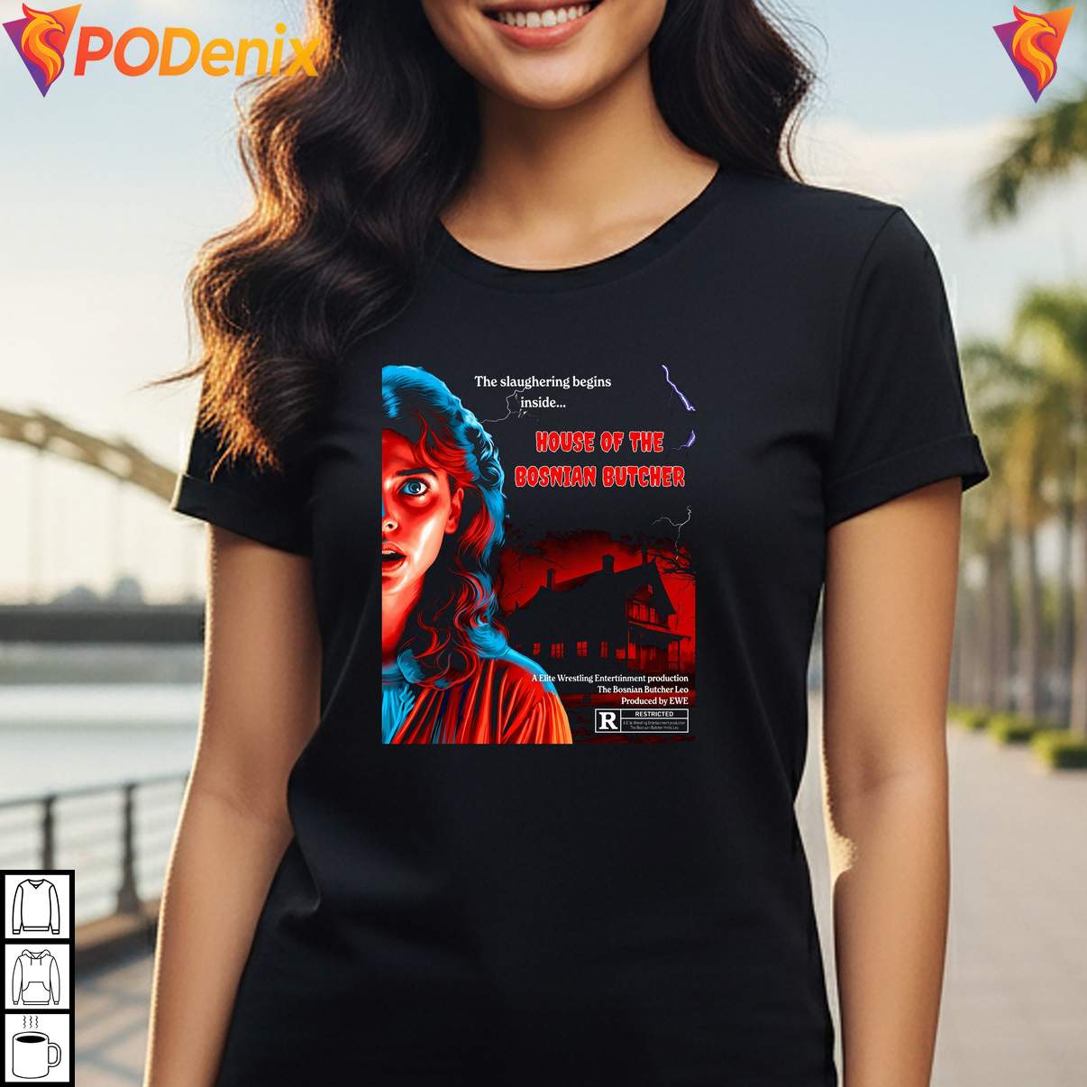 Entertainment House Poster Shirt Of The Bosnian Butcher Retro Fan Graphic Men