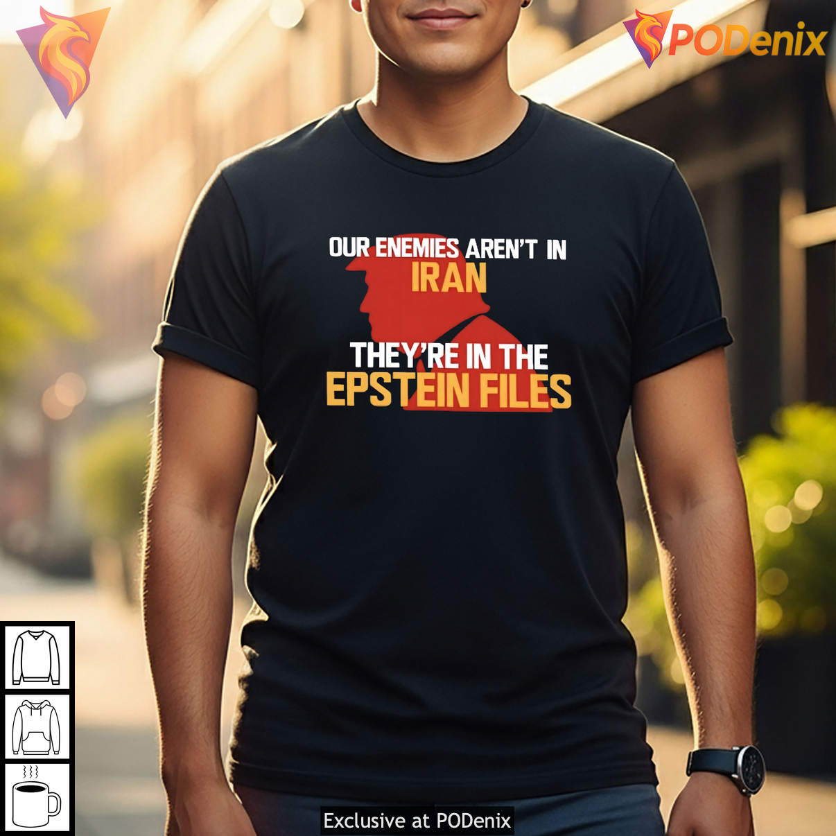 Epstein Files Our Enemies Arent In Iran Political Meme Graphic Casual T-Shirt Epstein Files Our Enemies Arent In Iran Political Meme Graphic Casual T-Shirt