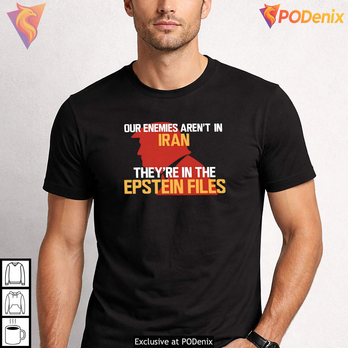 Epstein Files Our Enemies Arent In Iran Political Meme Graphic Casual Tee Epstein Files Our Enemies Arent In Iran Political Meme Graphic Casual Tee