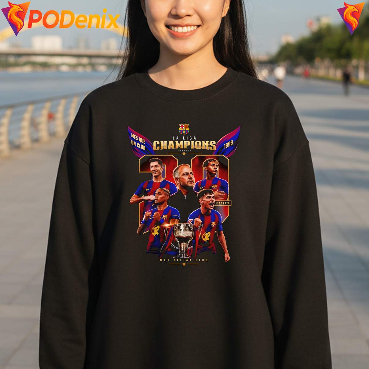 FC Barcelona La Liga Champions Tee 2026 Soccer Sports Fan Graphic For Men FC Barcelona La Liga Champions Tee 2026 Soccer Sports Fan Graphic For Men